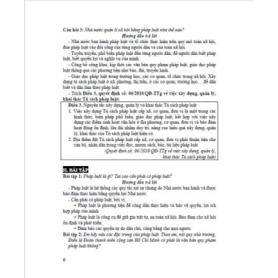 Sách - Hướng Dẫn Trả Lời Câu Hỏi & Bài Tập GDCD Tự Luận & Trắc Nghiệm - Luyện Thi THPT - Hồng Ân