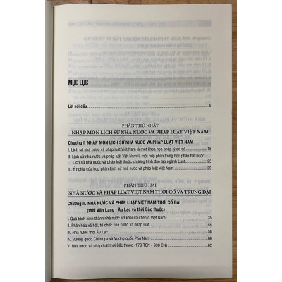 Sách - Giáo trình lịch sử nhà nước và pháp luật Việt Nam
