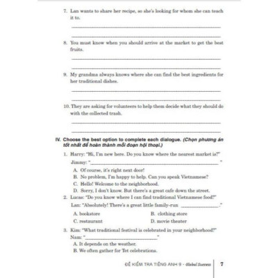 Đề kiểm tra tiếng anh 9 (dùng kèm sgk kết nối) (HA-MK)