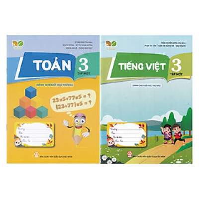 Sách - Combo 2 cuốn Toán + Tiếng việt 3 - tập 1 (Dành cho buổi học thứ hai) (Kết nối tri thức với cuộc sống)