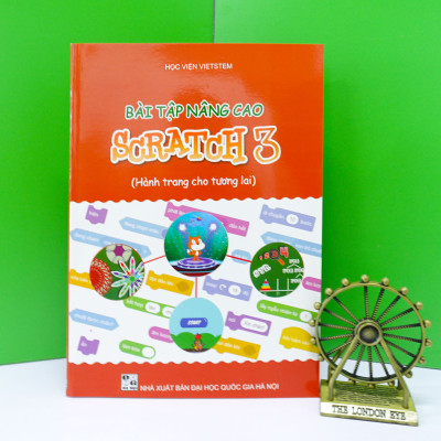 Combo 2 sách Bài tập nâng cao và Luyện thi tin học trẻ cấp Tiểu học với Scratch 3