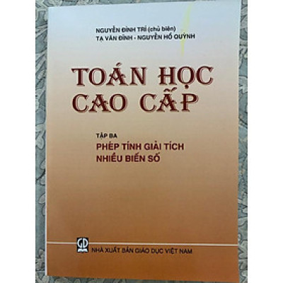 Sách - Toán học cao cấp Tập 3: Phép tính giải tích nhiều biến số
