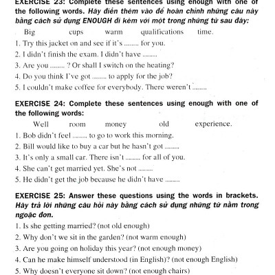 400 Bài Tập Tiếng Anh Chọn Lọc Lớp 8