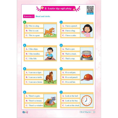 Ôn Hè Tiếng Anh Lớp 1 - Dành cho học sinh lớp 1 lên 2 - Bản Quyền