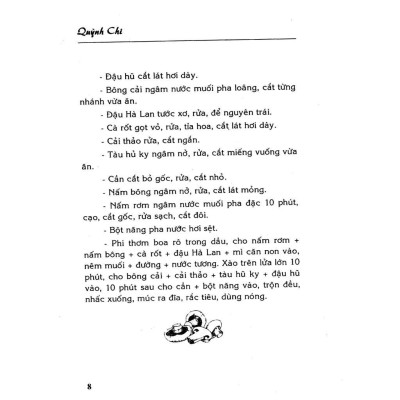 Sách - Các Món Ăn Chay - Việt Thư