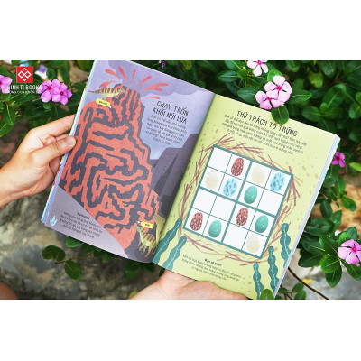 Sách - 60++ Trò Chơi Rèn Luyện IQ - Thế Giới Khủng Long - Đinh Tị Books