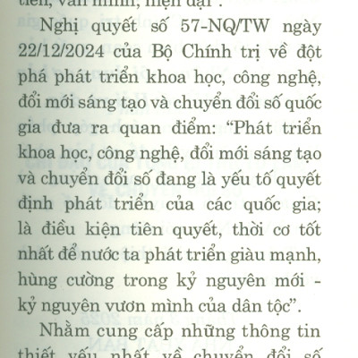 Những nội dung cơ bản về chuyển đổi số - Hỏi và đáp (bản in 2025)