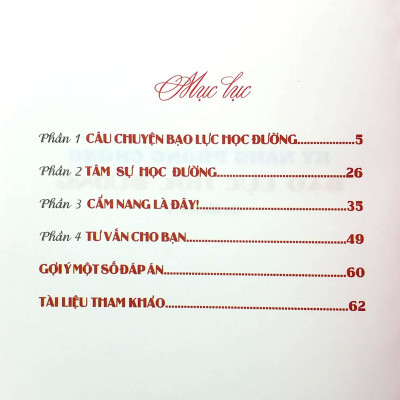 Kỹ Năng Phòng Chống Bạo Lực Học Đường