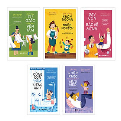 Combo Phụ Huynh 4.0 (Con Cái Tự Giác Cha Mẹ Yên Tâm + Dạy Con Tự Bảo Vệ Mình + Phụ Huynh Khôn Ngoan Giả Vờ Ngốc Nghếch + Cha Mẹ Khôn Khéo Không Thiếu Mưu Mẹo + Cùng Con "Tắm