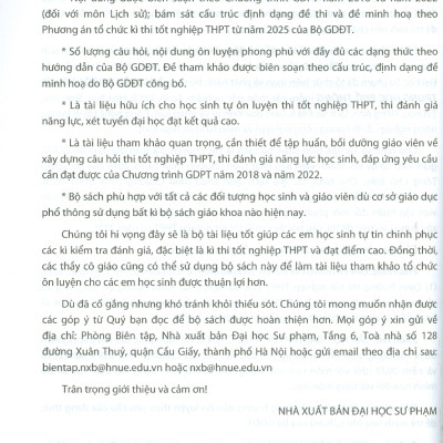Ôn Luyện Trắc Nghiệm Thi Tốt Nghiệp Trung Học Phổ Thông (năm 2025) Môn Vật Lí - Nguyễn Văn Biên chủ biên, Nguyễn Thị Lâm Quỳnh, Nguyễn Anh Thuấn