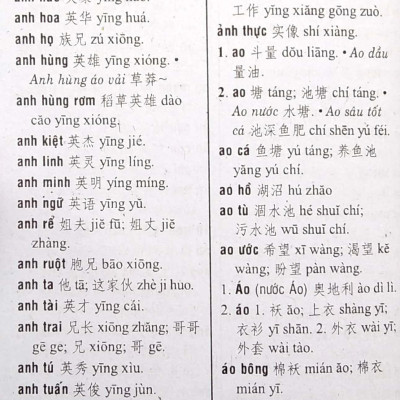Từ Điển Việt - Hoa