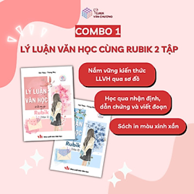 Combo 2 sách: Lý luận văn học cùng Rubik (Tập 1 + Tập 2) - Rubik Văn Chương