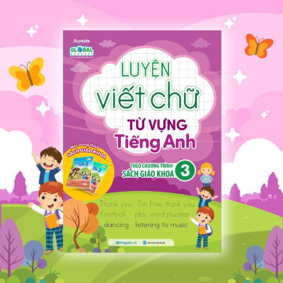 Sách - Luyện Viết Chữ Từ Vựng Tiếng Anh Theo Chương Trình Sách Giáo Khoa Lớp 3 - Megabook