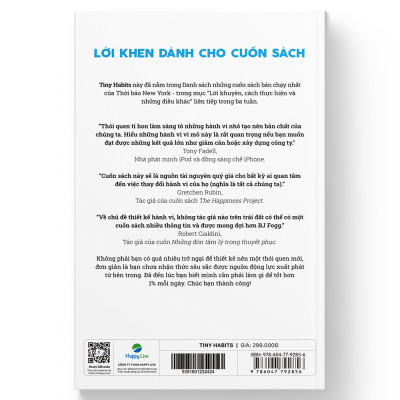 Sách Tiny Habits : Thói quen tí hon - Tiềm năng khổng lồ - Happy Live