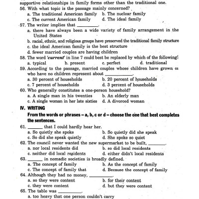 Bài Tập Tiếng Anh Lớp 12 ( Không Đáp Án)