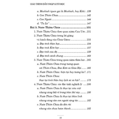 GIÁO TRÌNH DẪN NHẬP KI-TÔ HỌC