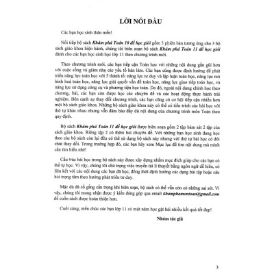 Combo Khám Phá Toán 11 Để Học Giỏi - Tập 1 + Tập 2 (dùng kèm sgk kết nối tri thức với cuộc sống) (bộ 2 cuốn)