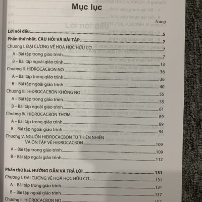 Sách - Câu hỏi và bài tập Hoá học Hữu cơ Tập 1