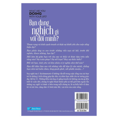 Sách Bạn đang nghịch gì với đời mình - J Krishnamurti