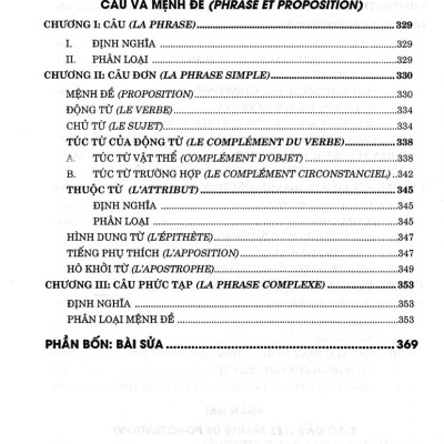 Văn Phạm Pháp Văn - Grammaire Francaise (Có Phần Bài Tập Và Bài Sửa) (HA)