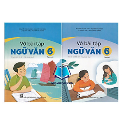 Sách - Combo Vở bài tập Ngữ văn 6 tập 1 + 2 (Kết nối tri thức với cuộc sống)