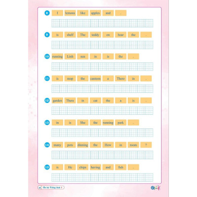 Ôn Hè Tiếng Anh Lớp 1 - Dành cho học sinh lớp 1 lên 2 - Bản Quyền