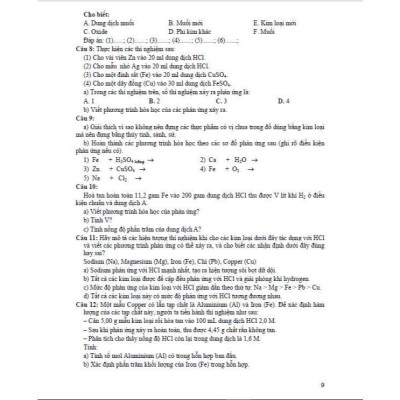 Sách - Tự Tin Luyện Thi Vào Lớp 10 Môn Hóa Học Dành Cho Học Sinh Lớp 9 - Hồng Ân