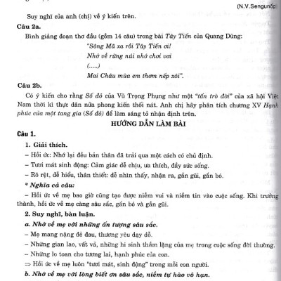 Hướng dẫn ôn thi THPT Quốc gia môn Ngữ văn
