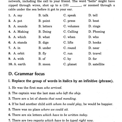 Ôn Tập Luyện Thi Trắc Nghiệm THPTQG 2019 - Môn Tiếng Anh