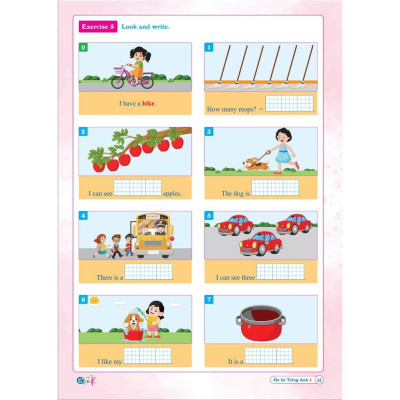 Ôn Hè Tiếng Anh Lớp 1 - Dành cho học sinh lớp 1 lên 2 - Bản Quyền