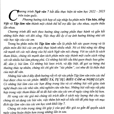 207 Để Và Bài Văn Hay 7 (Theo Chương Trình GDPT Mới - Dùng Chung Cho 3 Bộ Sách)