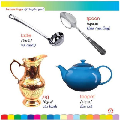 Sách - Em Học Tiếng Anh Qua Hình Ảnh Theo Chủ Đề - Vật Dụng Trong Nhà - Hồng Ân