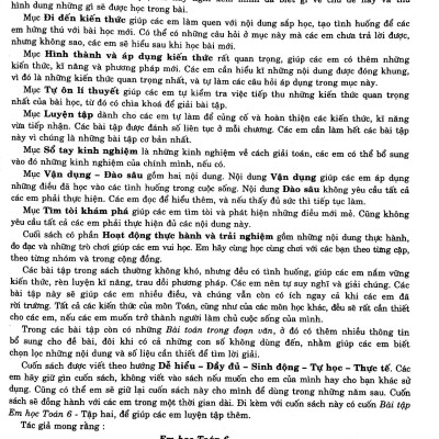 Em Học Toán Lớp 6 - Tập 2 (Biên Soạn Theo Chương Trình Giáo Dục Phổ Thông Mới)