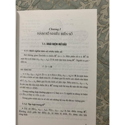 Sách - Toán học cao cấp Tập 3: Phép tính giải tích nhiều biến số