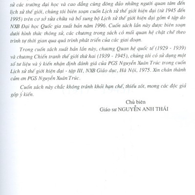 Lịch Sử Thế Giới Hiện Đại (Tái Bản Năm 2021)