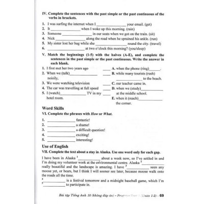 Sách - Bài Tập Tiếng Anh Lớp 10 - Không Đáp Án - Bám Sát SGK Chân Trời Sáng Tạo - Hồng Ân