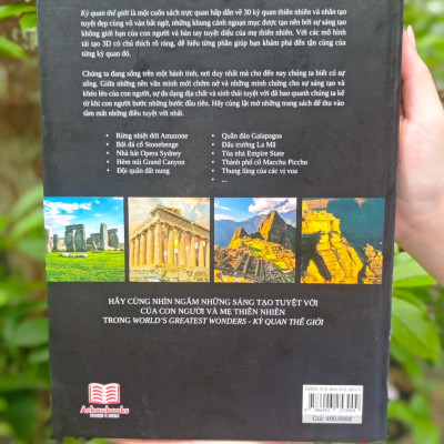 Combo 2 Cuốn Sách Bách Khoa Toàn Thư - Kỳ Quan Thế Giới, Bí Ẩn Của Lịch Sử- Tổng Hợp Kiến Thức Về Lịch Sử, Địa Lý, Du Lịch Khám Phá Thế Giới - Á Châu Books Bìa Cứng, In Màu