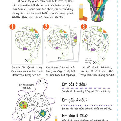 Cắt, Gấp, Tô Màu - Thế Giới Động Vật