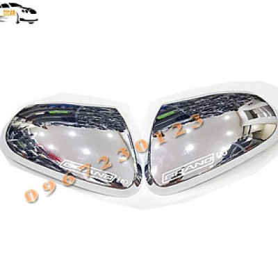 Bộ Hai Ốp Gương I10 2021 Mạ crom Phụ Kiện Ô Tô Hyundai i10 Bảo Vệ Gương Hatback Hoặc Sedan