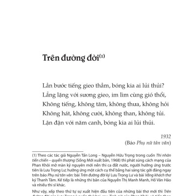 Sách - Tủ Sách Văn Học Trong Nhà Trường - Thơ Lưu Trọng Lư