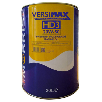 Dầu Nhớt Cao Cấp Cho Động Cơ Diesel Công Suất Lớn - Morris Lubricants Versimax HD3 20W-50 / Xô 20L
