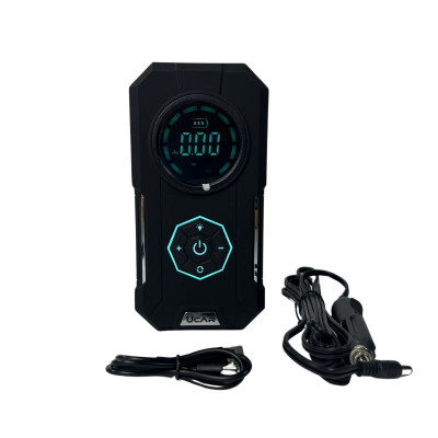 Máy bơm lốp xe máy, xe ô tô, xe đạp, bơm bóng UCAR I-01, pin sạc nhỏ gọn, tự động dừng khi đủ áp suất, có đèn LED