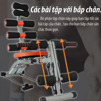 Máy Tập Cơ Bụng Đa Năng Cải Tiến New Six Pack Care  KM2017 (hàng nhập khẩu)