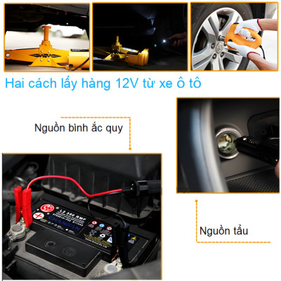 Bộ nâng kích gầm điện ô tô thương hiệu cao cấp ROGTZ TY-45EJ 5 tấn 12V - Công suất 150W - Trọng Lượng Bộ: 7.7Kg - Hàng Nhập Khẩu