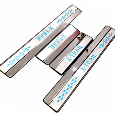  Bộ Ốp bậc cửa, Nẹp bước chân INOX dành cho xe Nissan X-Trail - Bên ngoài
