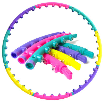 Vòng Lắc Eo Giảm Mỡ Bụng, Tháo Rời Mang Đi Tiện Lợi, Vòng Lắc Eo Thon Massage Bụng, Màu Ngẫu Nhiên