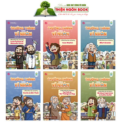 Sách - Trọn Bộ 6 tập Trưởng Thành Cùng Vĩ Nhân 3 - Chủ Đề Nhà Khoa Học Và Danh Y