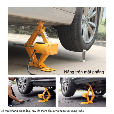 Bộ nâng kích gầm điện ô tô nhãn hiệu ROGTZ TY-EJ02, 2 tấn, 12V - Hàng Nhập Khẩu