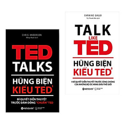 Combo Hùng Biện Kiểu TED: TED 1 - Bí Quyết Diễn Thuyết Trước Đám Đông “Chuẩn” TED + TED 3 – 9 Bí Quyết Diễn Thuyết Trước Công Chúng Của Những Bộ Óc Hàng Đầu Thế Giới (Bộ 2 cuốn/ Tặng kèm Bookmark Happy Life)