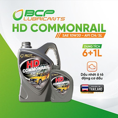 Dầu Nhớt Ô tô Động Cơ Dầu Diesel BCP HD Commonrail 10W30 - API CI-4/SL Can 6+1 Lít, Nhập Khẩu Thái Lan